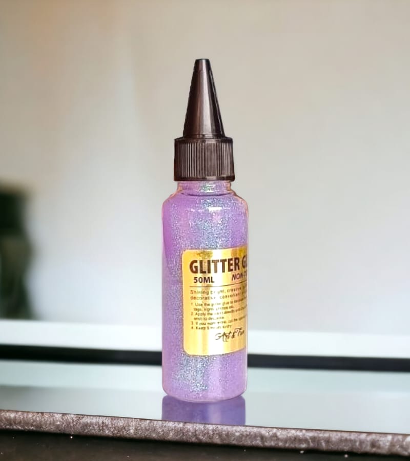 Accura 50 ml Glitter Glue – Purple Color (Set of 1)